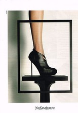 PUBLICITE ADVERTISING   2009   YVES SAINT LAURENT  collection chaussures