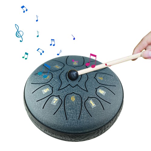 Inch steel tongue drum - 6, 11