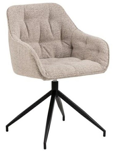 Fauteuil pivotant rembourré