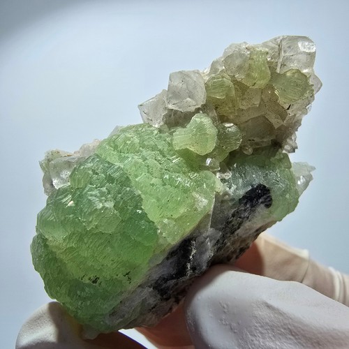 Sphère préhnite cube - préhnite,,