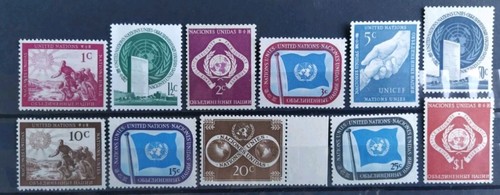 Lot timbres nations unies - lot, nations-unies