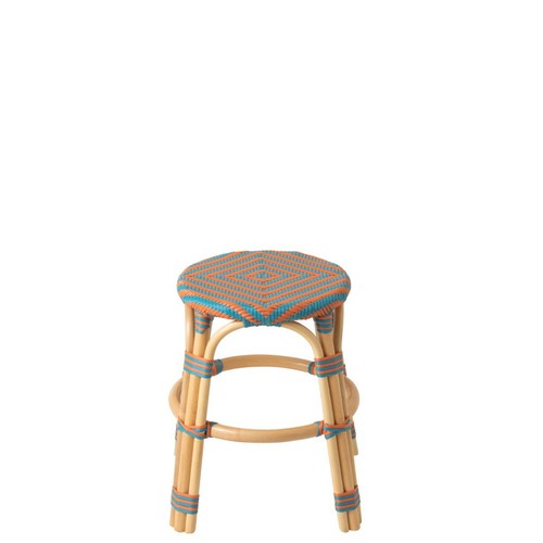 Tabouret rotin geo 46cm - en,