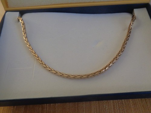Collier maille jaune 750 - maille, 750/18