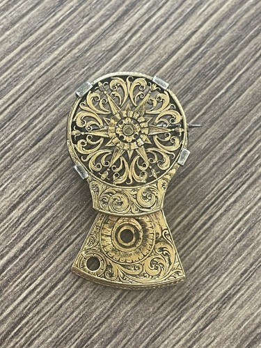 Ancienne broche coq montre - ancienne,