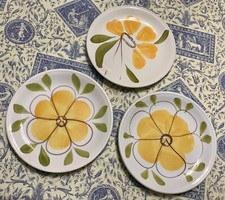 ✨Joli lot 3 assiettes à dessert anciennes- Céramique Italie - vintage 1970’✨