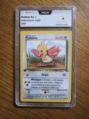 Carte pokémon piafabec 1ère - carte,