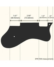 Pickguard Faux Tortoise 4 plis