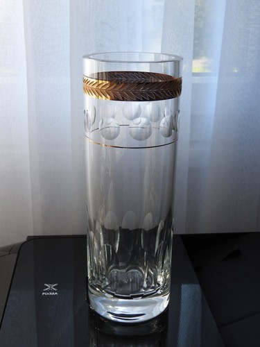 Ancien vase cristal taille - cristal,