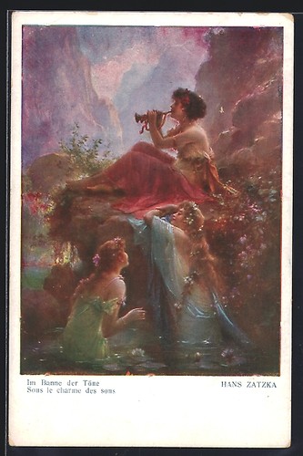 Carte postale artiste hans - carte,