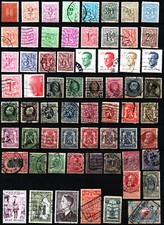 Lot de 110 timbres anciens