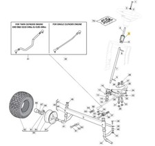Support Volant Original Stiga Tracteur Tondeuse 1330m - 1538m 325785318/0