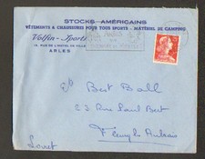 ARLES (13) COMMERCE de SPORT & CAMPING / STOCK AMERICAIN "VOLFIN SPORTS" en 1959