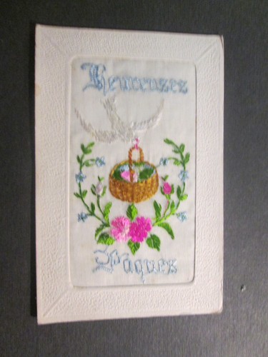 Embroidered fancy postcard - fancy,