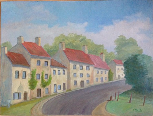 Huile sur panneau - huile,