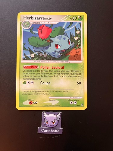 Carte pokémon herbizarre - pokémon,