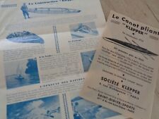 1936 - Construction du Canot Klepper - pour les Jeux Olympiques a Berlin