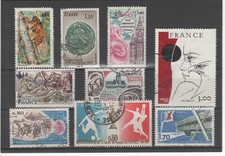 FRANCE - LOT DE TIMBRES OBLITÉRÉS - TB - Trémois Football Cambrai Cigale Tableau