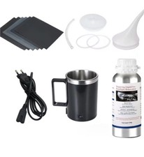 Kit Restauration Phares Auto 800ml + Chauffe Noir & Accessoires