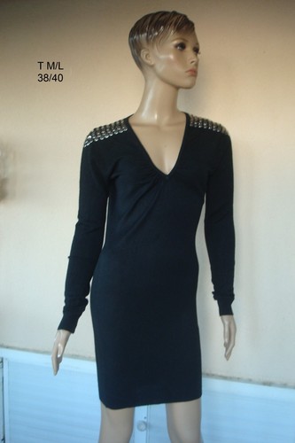 Robe pull noire sexy - pull,