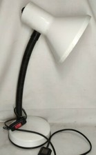 Lampe flexible blanc noir éclairage art déco  VENETA LUMI Italie vintage 