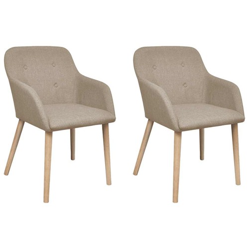 Chêne massif chaise - chêne, 2x