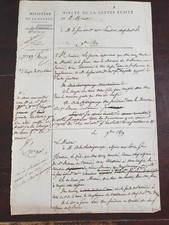 DOCUMENT LOUIS XVIII DE 1819