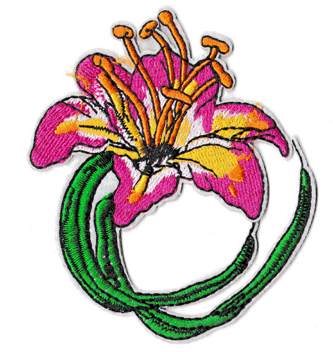 Patche écusson fleur lis