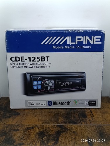 Alpine cde 125bt player - alpine, cde-125bt