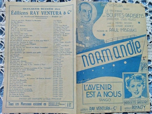 Partition 1936 opérette - 1936,