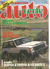 AUTO VERTE N°30 CHEROKEE CHIEF / LAND BJ 42 BTE5 / PANDA 4X4 / COTE DES LAND