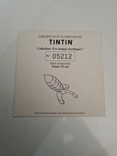 Tintin certificat - tintin,
