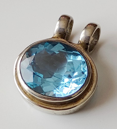 Pendentif aigue marine et - pendentif, en