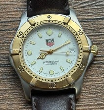 TAG Heuer WE1122-R Série 2000 Quartz Professionnel Bicolore 200M Vintage Japon