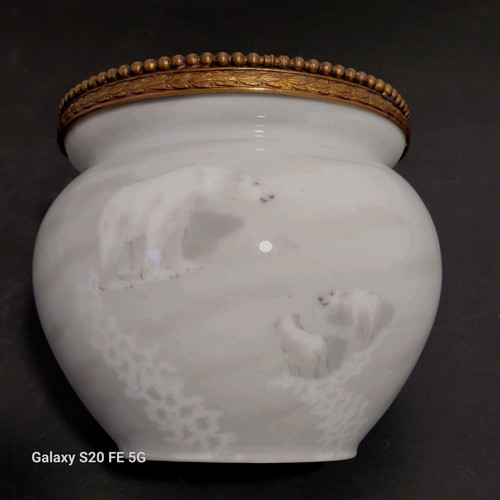 Pot vase copenhague porcelaine - pot,