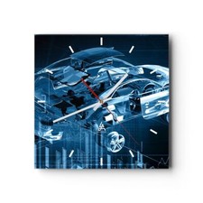 Horloge murale en verre