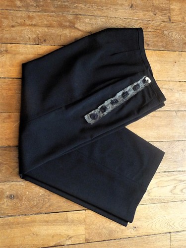 Pantalon droit noir en - droit,
