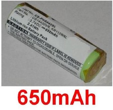 Batterie 650mAh type KR112RRL US14430VR Pour Philips Norelco HS8020 HS8040 