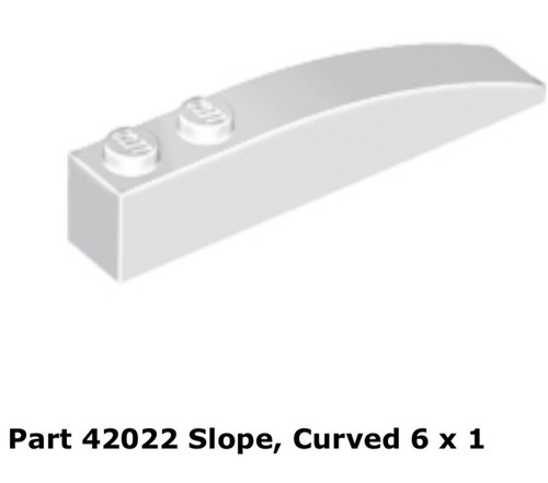 Lego 42022 white slope - 42022,