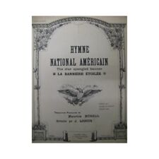 Hymne National Américain Chant Piano ca1900