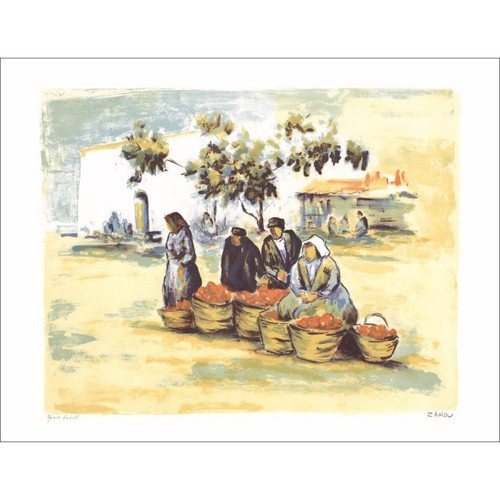 Zarou lithographie originale - -,