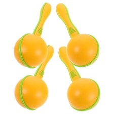 Lot de 4 maracas en plastique pour enfants bébés, hochets, jouets pour Noël,