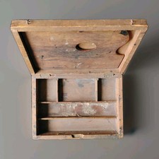 Jolie Boîte De Peintre Ou Dessin Avec sa Palette En Bois XIXEME, Début XXEME 