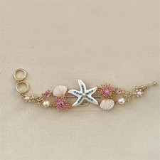Collier color�� avec motif coquille ��toile de mer pour votre armoire accessoire