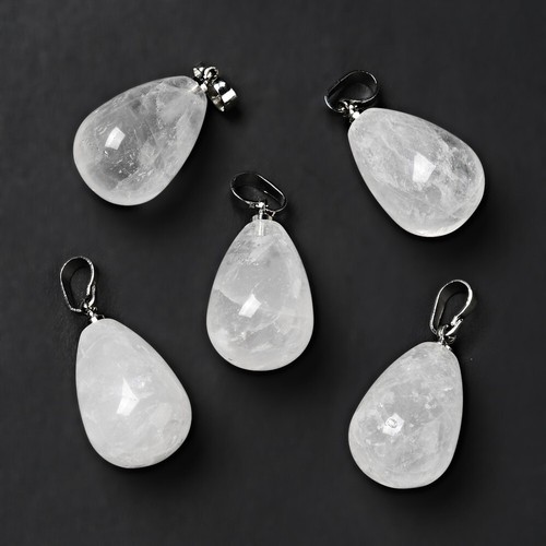 Pendentif cristal roche en - pendentif,