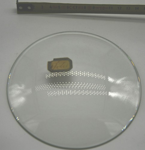 Anciens verre rond - , bombé