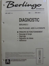 Manuel d'atelier CITROEN BERLINGO 2 diagnostic aide à la conduite ref 1042