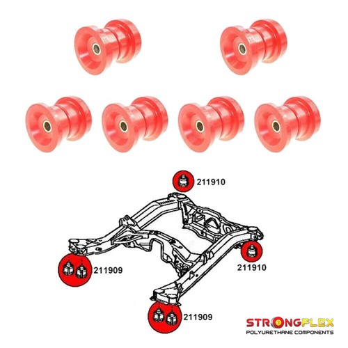 Kit silentblocs pour berceau - silentblocs,