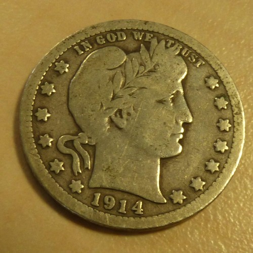 Quarter dollar barber 1914 - barber,