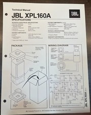 JBL XPL160 Speakers Service