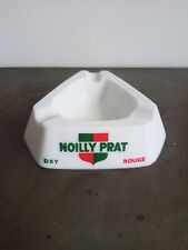 CENDRIER PUBLICITAIRE NOILLY PRAT DRY ROUGE OPALEX OPALINE ANCIEN BLANC